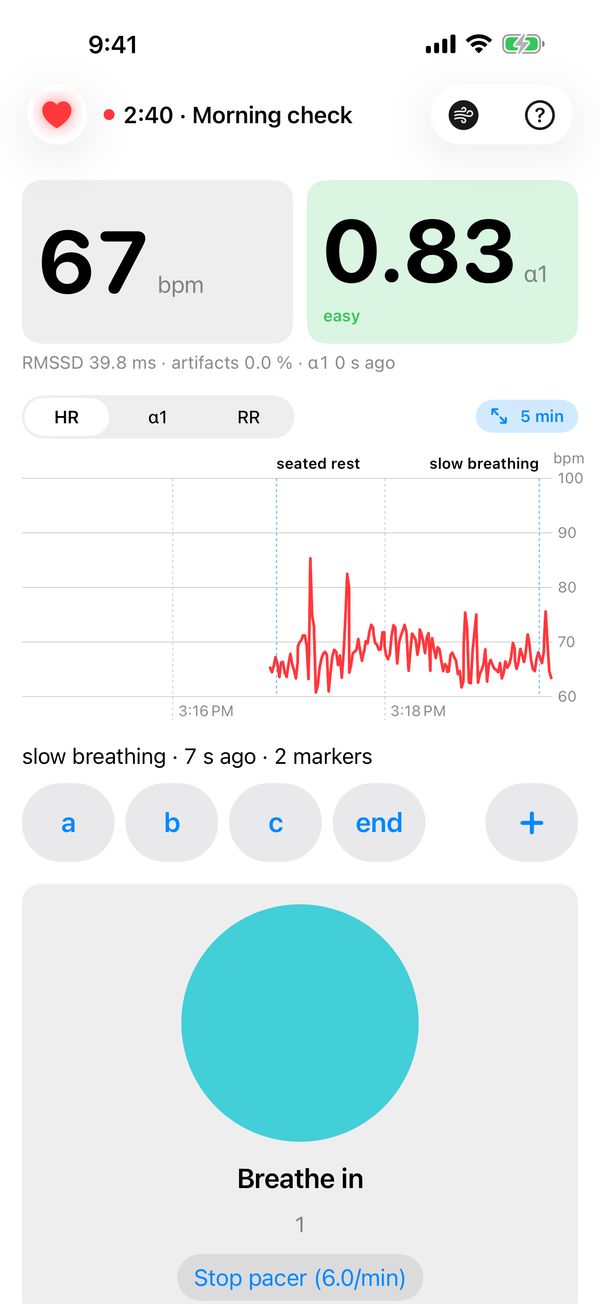The breathing pacer